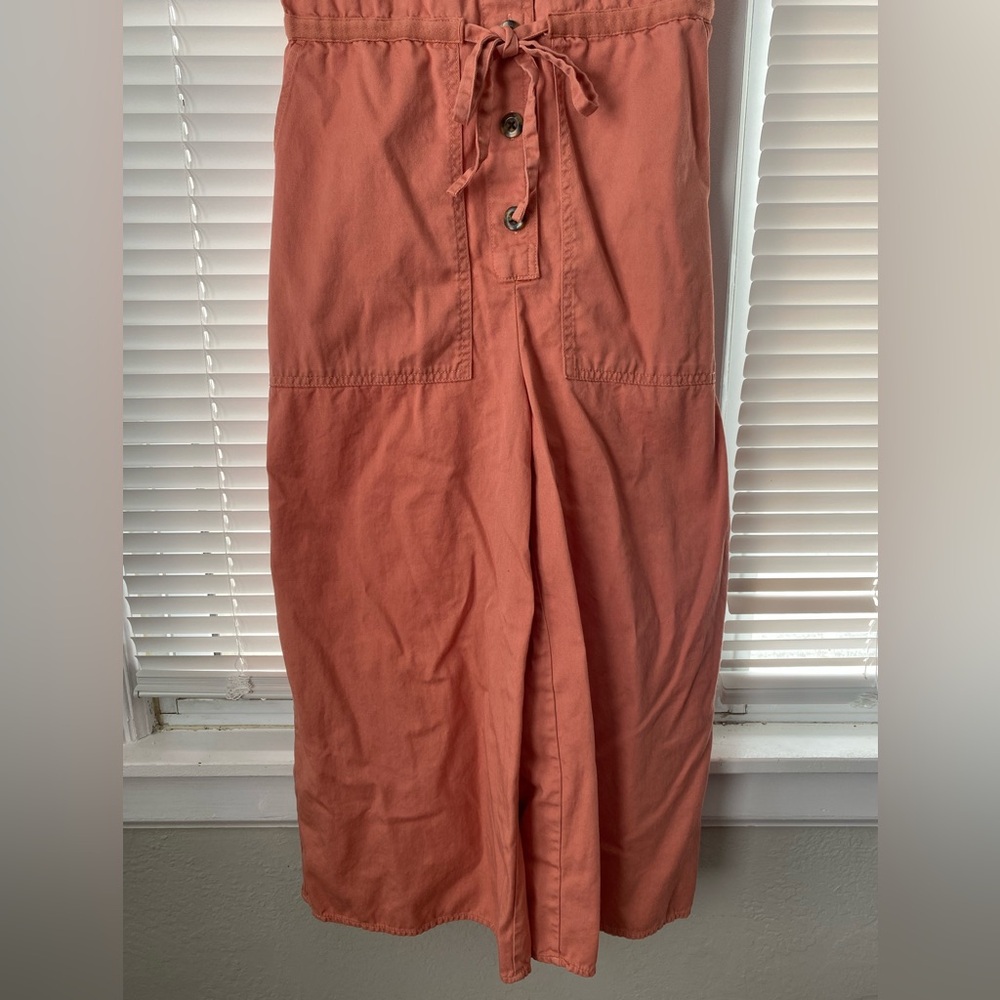 Madewell Wide-Leg Cropped Utility Jumpsuit Boho Casual Modern Streetwear Sz 2 - Picture 3 of 10